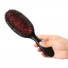 Boar Bristle & Nylon Hair Brush Oval Anti-static Paddle Comb Scalp Massage Hair Care Tool