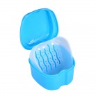 Denture Bath Box Case Dental False Teeth Storage Box Cleaning Container Rinsing Basket Retainer Appliance Holder Tray