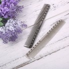 Stainless Steel Hair Comb Professional Hair Salon Hairdressing Steel Comb Hair Cutting Metal Comb Silver