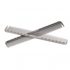 Stainless Steel Hair Comb Professional Hair Salon Hairdressing Steel Comb Hair Cutting Metal Comb Silver