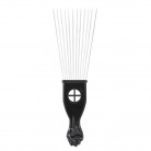 3Pcs Metal Afro Comb African American Pick Comb Hair Brush Hairdressing Styling Tool Black Fist