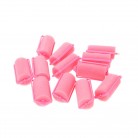 12pcs Magic Sponge Foam Cushion Hair Styling Rollers Curlers Twist Tool Salon Pink