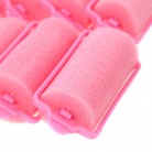 12pcs Magic Sponge Foam Cushion Hair Styling Rollers Curlers Twist Tool Salon Pink