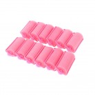 12pcs Magic Sponge Foam Cushion Hair Styling Rollers Curlers Twist Tool Salon Pink