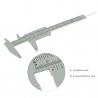 1pc Plastic Caliper Eyebrow Measuring Ruler Double Scale Sliding Gauge Ruler for Eyebrow Permanent Makeup