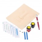 Eyebrow Microblading Set Permanent Eyebrow Tattoo Kit Manual Eyebrow Pen Needle Pigment Ink Practise Skin Body Art Tool