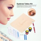 Eyebrow Microblading Set Permanent Eyebrow Tattoo Kit Manual Eyebrow Pen Needle Pigment Ink Practise Skin Body Art Tool