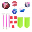 10Pcs/Set Handmade Diamond Painting Tools Set DIY Diamond Embroidery Pen Tray Tools