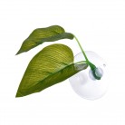 Artificial Plant Leaf Betta Hammock Fish Rest Bed Tropical Saltwater Fish Aquariums Supplies Including 2 Leaves