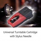 Universal Turntable Phonograph Cartridge with Stylus Needle for Vinyl Record Player Accessory Replacement