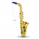 Saxophone Kids Musical Wind Instruments ABS Metallic Gold Saxophone with 8 Colored Keys