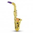 Saxophone Kids Musical Wind Instruments ABS Metallic Gold Saxophone with 8 Colored Keys