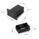 9V Battery Case Holder Box Compartment for Acoustic Guitar Bass Pickup Black