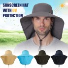 Fishing Cap Wide Brim Unisex Sun Hat with Neck Flap for Travel Camping Hiking Boating