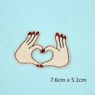 10 Pieces DIY Embroidered Sew Iron on Patches Gesture Star Camera Strawberry Applique Decorations