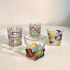 Painted Lines Woven Crystal Glasses