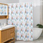 Waterproof And Anti-mould Curtain For Bathroom Partitions Without Holes