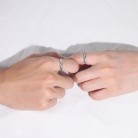 Original Mountain Ringless Couple Ring Sterling Silver