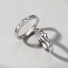 Original Mountain Ringless Couple Ring Sterling Silver