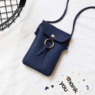 Women's Fashion Compartment Tassel Phone Bag