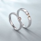 Couple Fashion Sterling Silver Ring