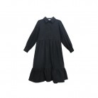 Slim Corduroy Polo Long Sleeve Lined Dress