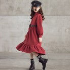 Slim Corduroy Polo Long Sleeve Lined Dress