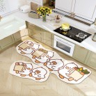 Faux Diatomite Grease Absorbent Floor Mats For Domestic Kitchens