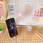 Rabbit Bear Transparent Acrylic Phone Holder For Students