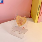 Rabbit Bear Transparent Acrylic Phone Holder For Students