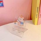 Rabbit Bear Transparent Acrylic Phone Holder For Students