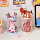 Transparent Circular Folding Pen Holder Cute Ins Creative Diy