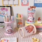 Transparent Circular Folding Pen Holder Cute Ins Creative Diy