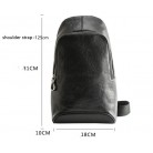 Men's Cowhide Large Capacity Cross-body Vintage Chest Bag