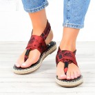 Snake Pattern Snadals Fashion Summer Flip Flops Flat Shoes