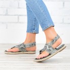 Snake Pattern Snadals Fashion Summer Flip Flops Flat Shoes