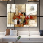 Canvas Core Spray Painting Hanging Frameless