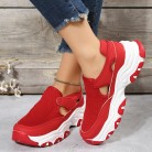 Mesh Sport Shoes Women Fashion Outdoor Flat Heel Round Toe Preppy Running Shoes