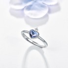 Heart Of Faith Ring for Women 925 Sterling Silver Crystal Heart Ring