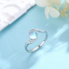 Moonstone Ring 925 Sterling Silver Rainbow Heart Moonstone Hugging Hands Ring Moonstone Jewellery For Women Mother Girlfriend Girls