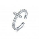 Cross Zirconia Ring