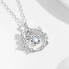 Moonstone Necklace Sterling Silver Butterfly Jewelry for Women