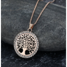 Asgard Crafted Celtic Tree Of Life Ladies Pendant With Cubic Zirconia