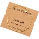 Women's Fashionable Simple Morse Code Bracelet