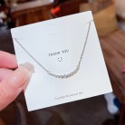 Cool Breeze Smile Sweet Collarbone Titanium Steel Necklace