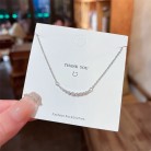 Cool Breeze Smile Sweet Collarbone Titanium Steel Necklace