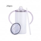 Coated 12oz Two Ear Stainless Steel Milk Bottle