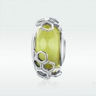 Glass Bead Honeycomb Yellow S925 Beading