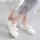 Women's Fashion Simple Bow Round Toe Shoes