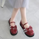 Women's Fashion Simple Bow Round Toe Shoes